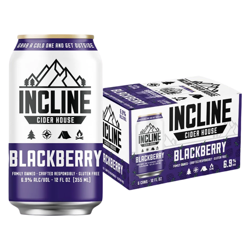 Incline Blackberry Cider 6pk 12oz Can