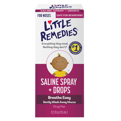 Little Remedies Saline Spray & Drops 0.5oz