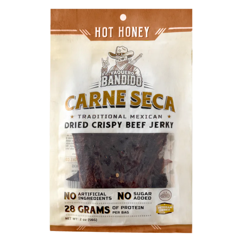 Vaquero Bandido Hot Honey Carne Seca, 2oz
