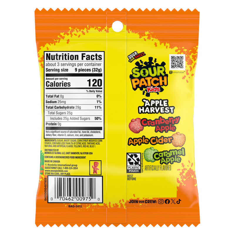 Sour Patch Kids Apple Harvest, 3.58 oz