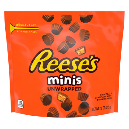 Reese's Minis Peanut Butter Cups Unwrapped 7.6oz