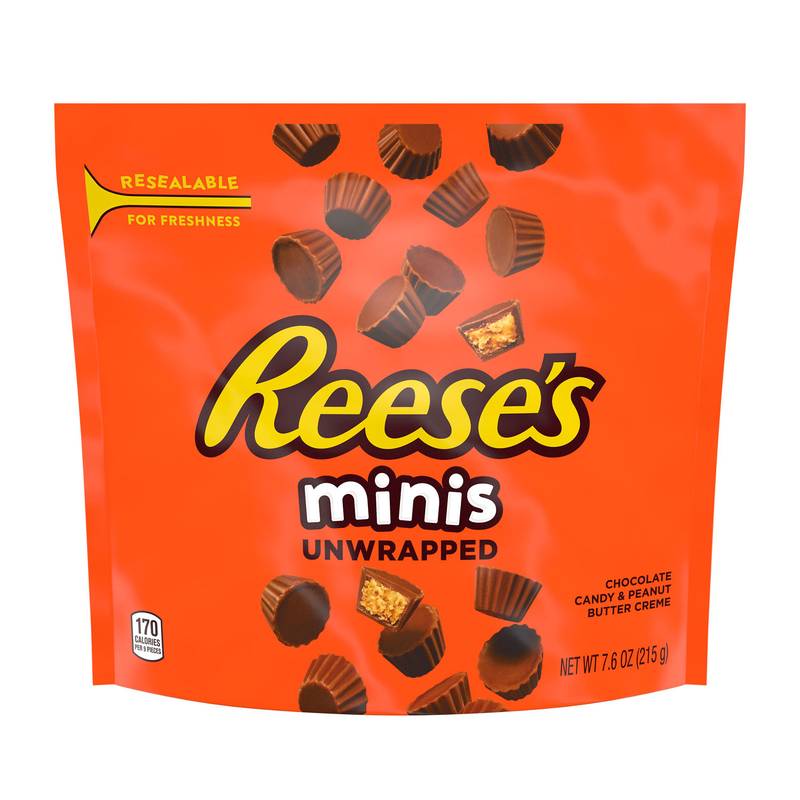 Reese's Minis Peanut Butter Cups Unwrapped 7.6oz