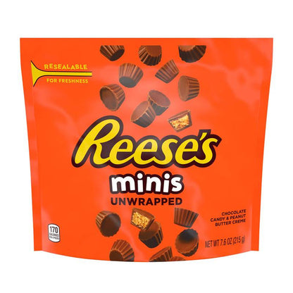 Reese's Minis Peanut Butter Cups Unwrapped 7.6oz