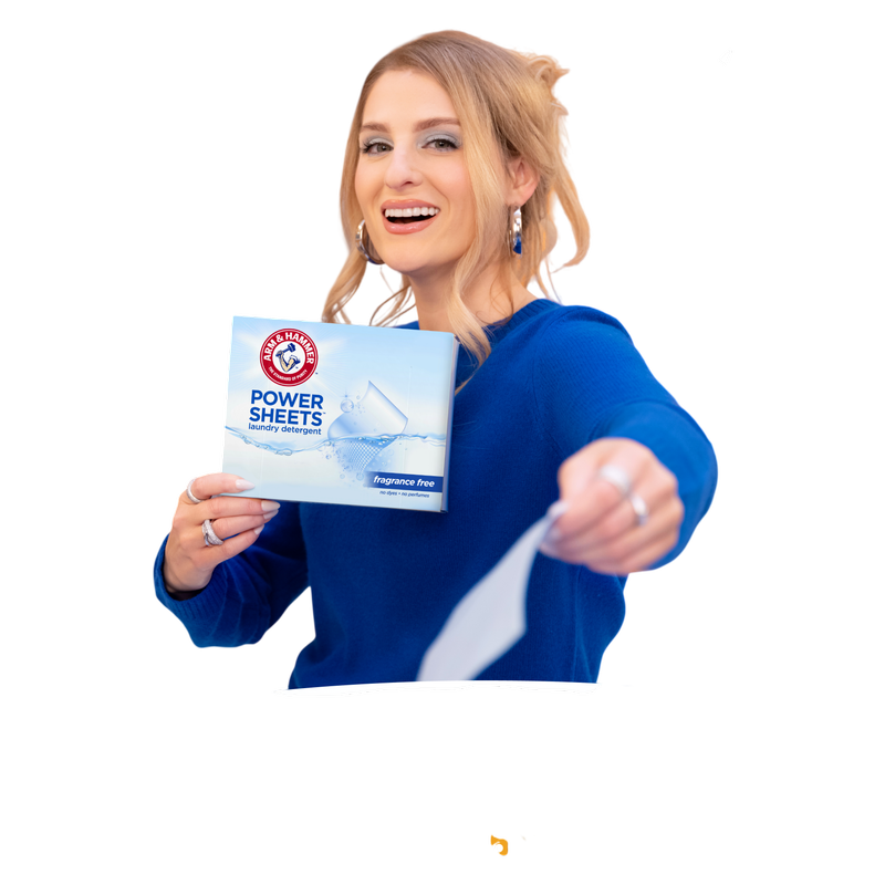 Arm & Hammer Laundry XL Detergent Sheets Fragrance Free, 35ct