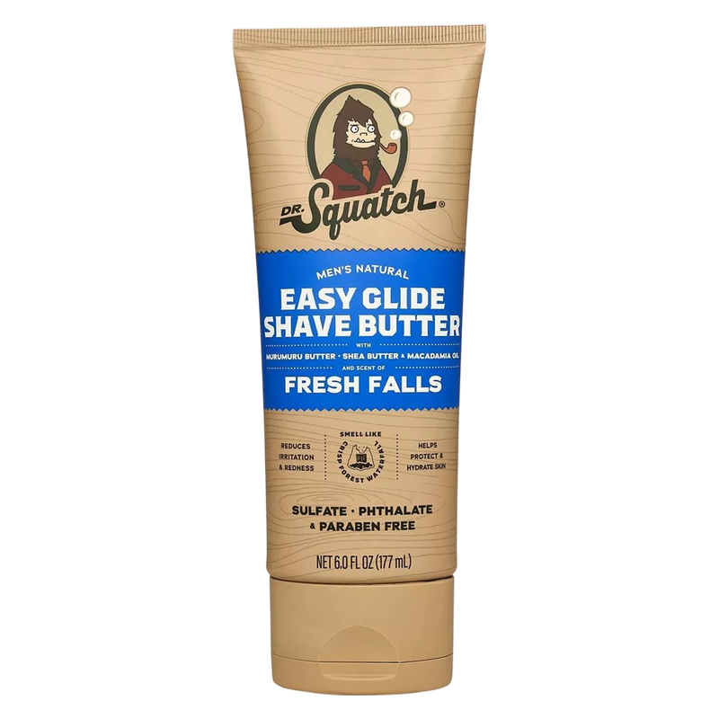 Dr. Squatch Fresh Falls Natural Shave Butter for Men, 6oz