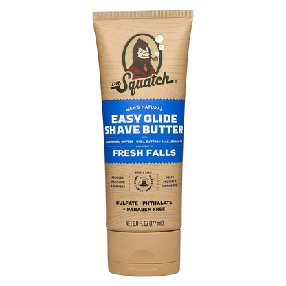 Dr. Squatch Fresh Falls Natural Shave Butter for Men, 6oz