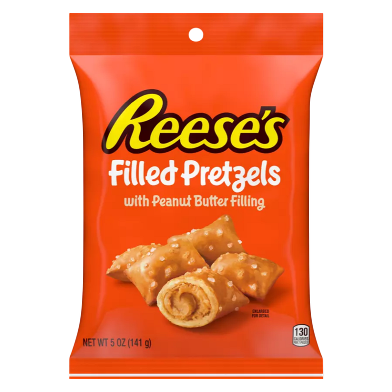 REESE'S Filled Pretzels with Peanut Butter Filling, 5oz