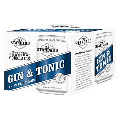The Standard Gin & Tonic 4pk 12oz Cans