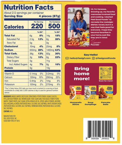 Feel Good Foods Gluten Free Mini Pizza Bagels, 7oz