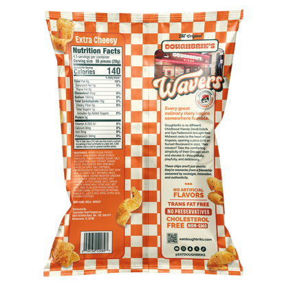 Doughbrik's Original Wavers Extra Cheesy, 4.5oz