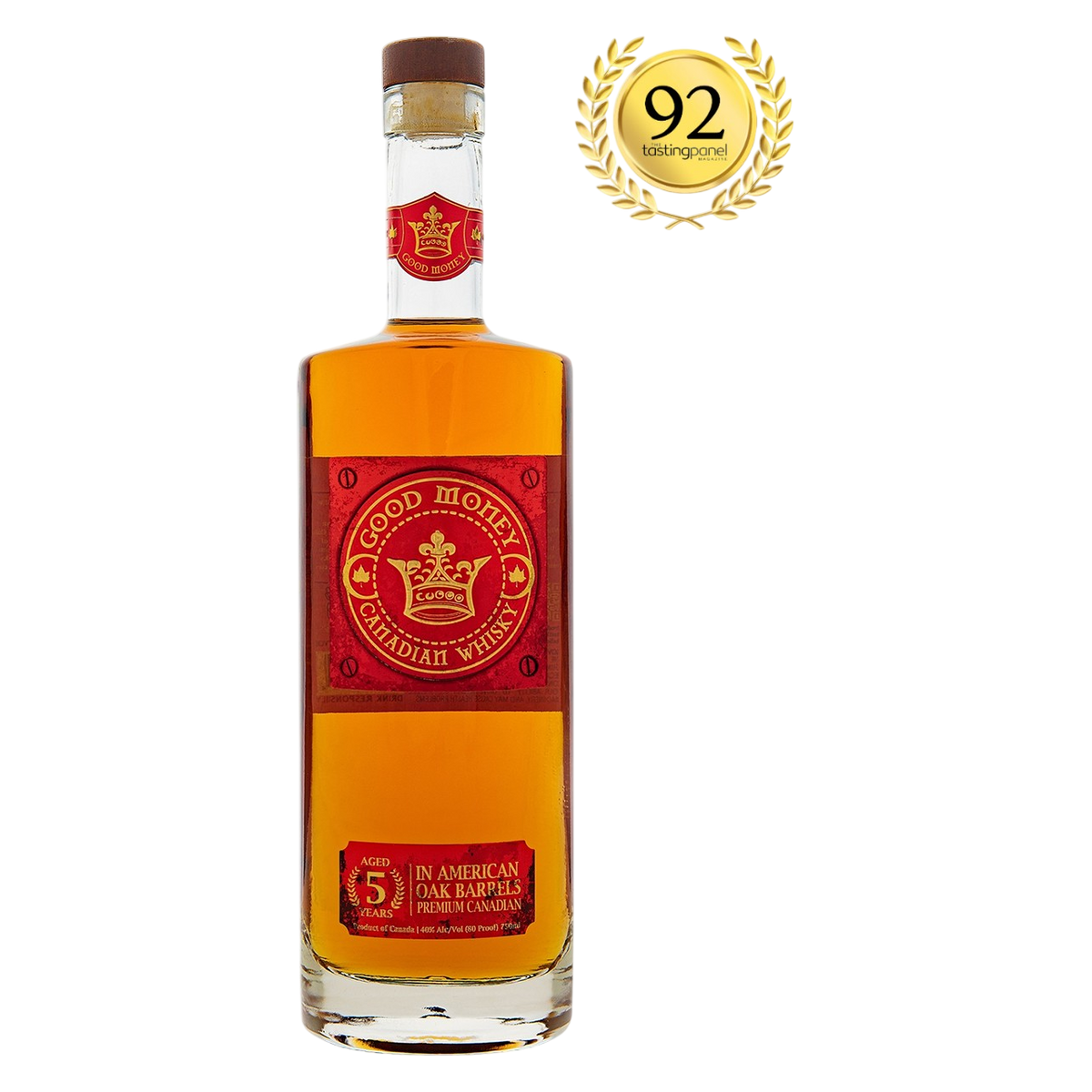 Good Money Canadian Whiskey American Oak Barrel 750ml