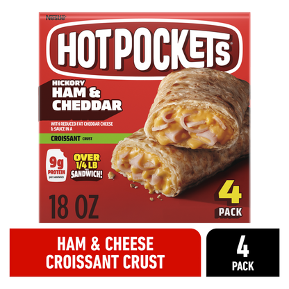 Hot Pockets Ham & Cheddar 4ct