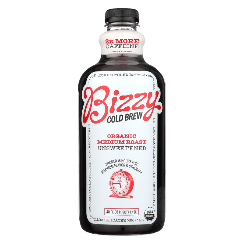 Bizzy Organic Medium Roast Cold Brew Coffee 48oz Btl
