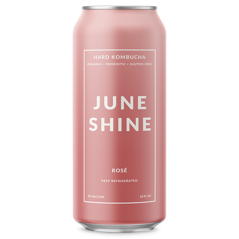 JuneShine Rose Hard Kombucha Single 16oz Can 6.0% ABV