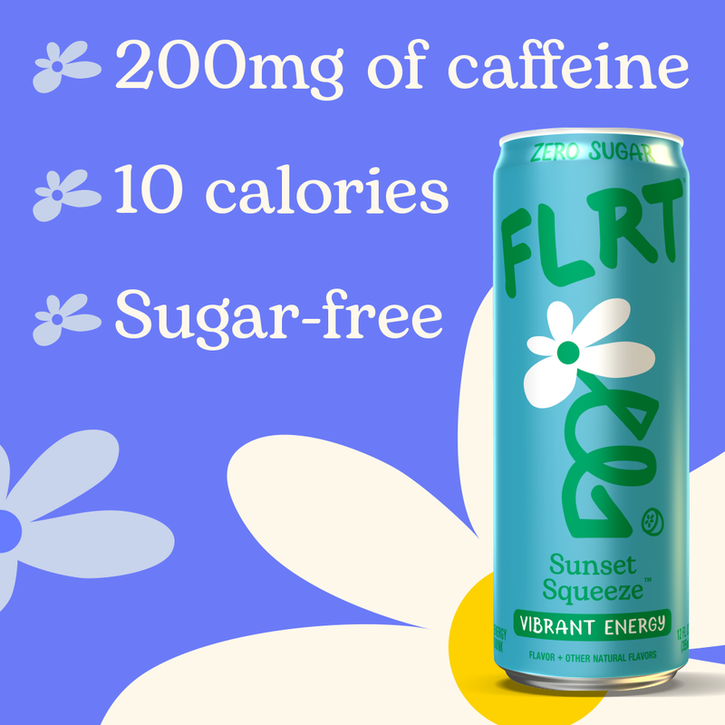 FLRT  Sunset Squeeze  Energy Drink 12oz Can