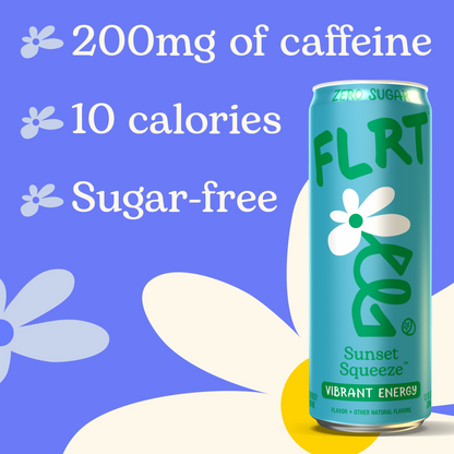 FLRT  Sunset Squeeze  Energy Drink 12oz Can