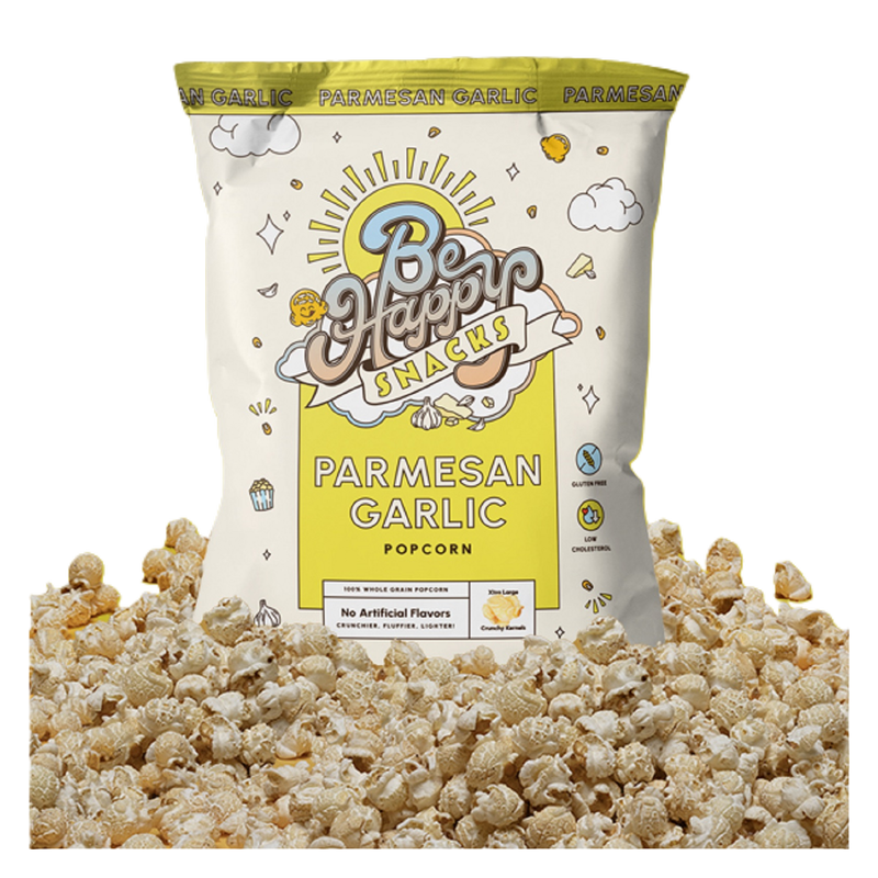 Be Happy Popcorn Parmesan Garlic 5oz