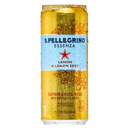 San Pellegrino Lemon and Lemon Zest Essenza Flavored Mineral Water San Pellegrino Lemon and Lemon Zest Essenza Flavored Mineral Water
