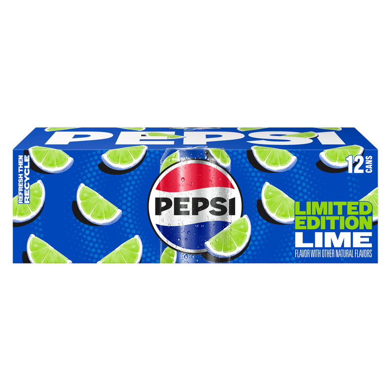 Pepsi Lime 12oz 12pk Can - Pepsi – BevMo! Pepsi Lime 12oz 12pk Can - Pepsi – BevMo!