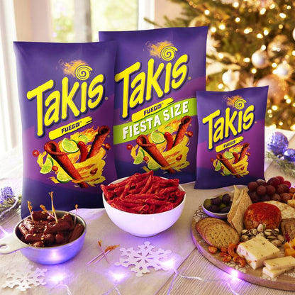Takis Fuego Spicy Rolled Tortilla Chips Fiesta,17 oz