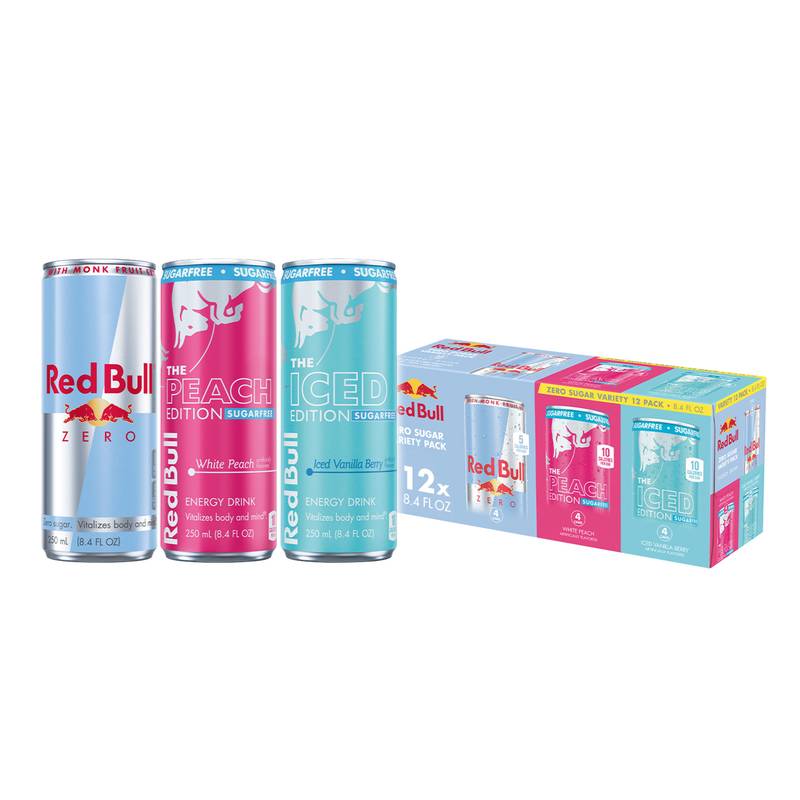 Red Bull Zero Sugar Variety Pack 12pk 8.4oz Can