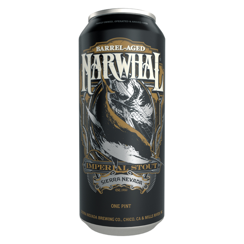 Sierra Nevada Brewing Barrel-Aged Narwhal Stout 4pk 16oz Can