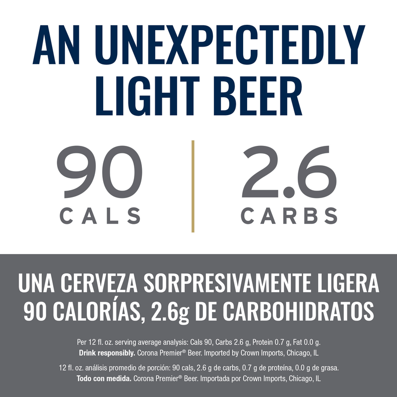 Corona Premier Single 24oz Can 4.0% ABV