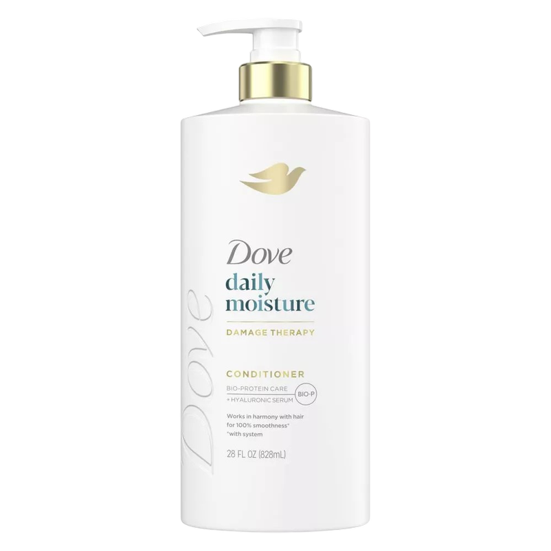 Dove Beauty Hair Conditioner, Daily Moisture with Hyaluronic Serum & Bio-Protein Care, 28oz