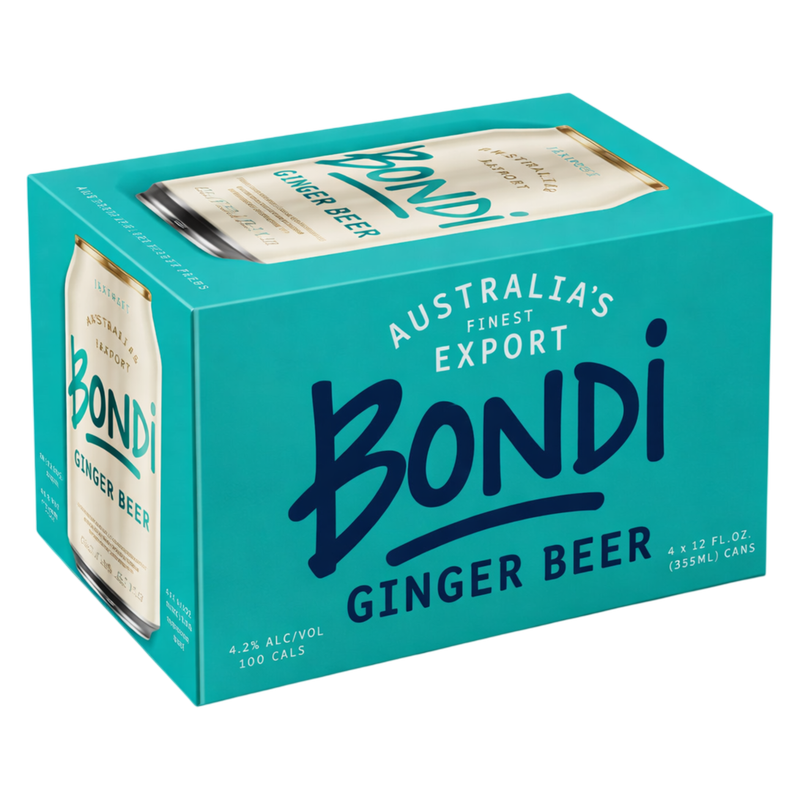Bondi Australian Ginger Beer 6pk 12oz Can