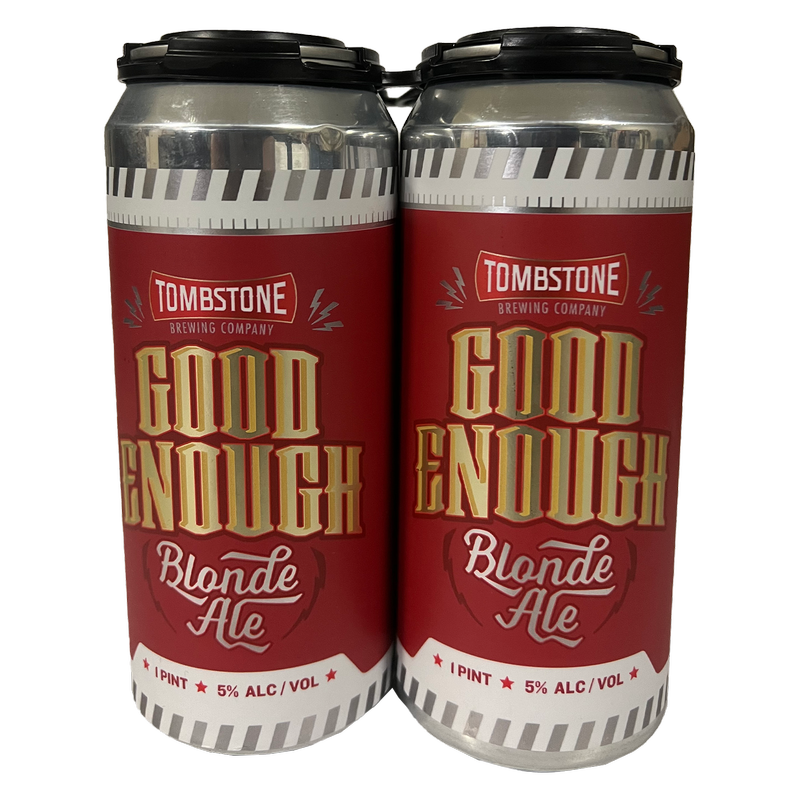 Tombstone Brewing Good Enough Blonde Ale 4pk 16oz Can