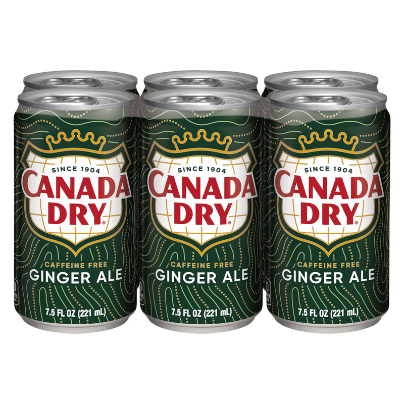 Canada Dry Ginger Ale 6pk 7.5oz Mini Can