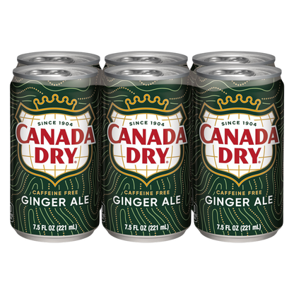 Canada Dry Ginger Ale 6pk 7.5oz Mini Can