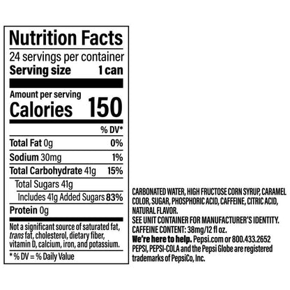 Pepsi 24pk 12oz Can