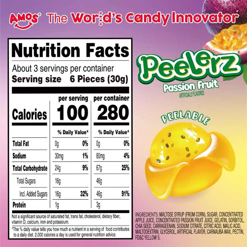 Amos Peelerz Passionfruit, 6 oz