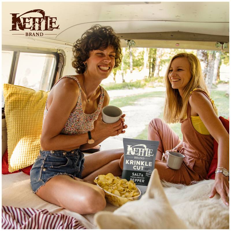 Kettle Brand Krinkle Cut Salt & Pepper Chips 7.5oz