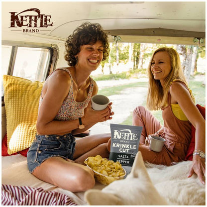 Kettle Brand Krinkle Cut Salt & Pepper Chips 7.5oz