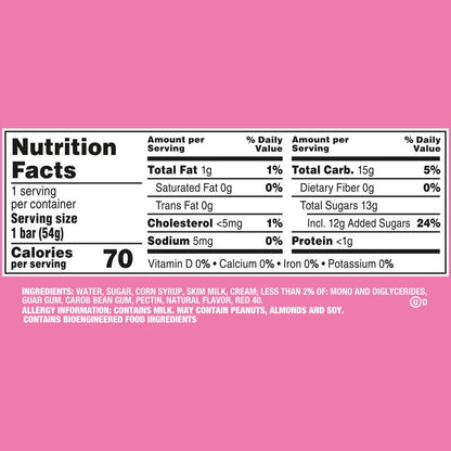 STARBURST Strawberry Sorbet Ice Cream Bar, 2.6 Oz
