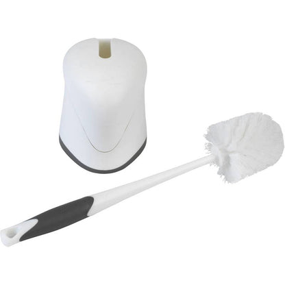 Clorox Hideaway Bowl Brush with Caddy White