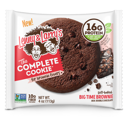 Lenny & Larry's Big Time Brownie Chocolate Protein Cookie, 4oz