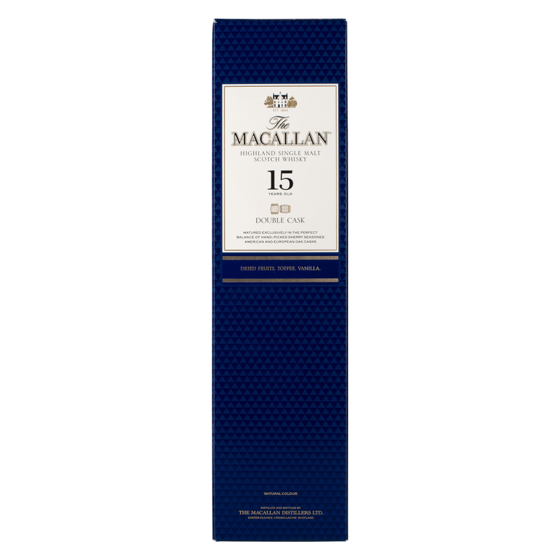 Macallan 15 Yr Double Cask 750ml (86 Proof) - Macallan – BevMo! Macallan 15 Yr Double Cask 750ml (86 Proof) - Macallan – BevMo!