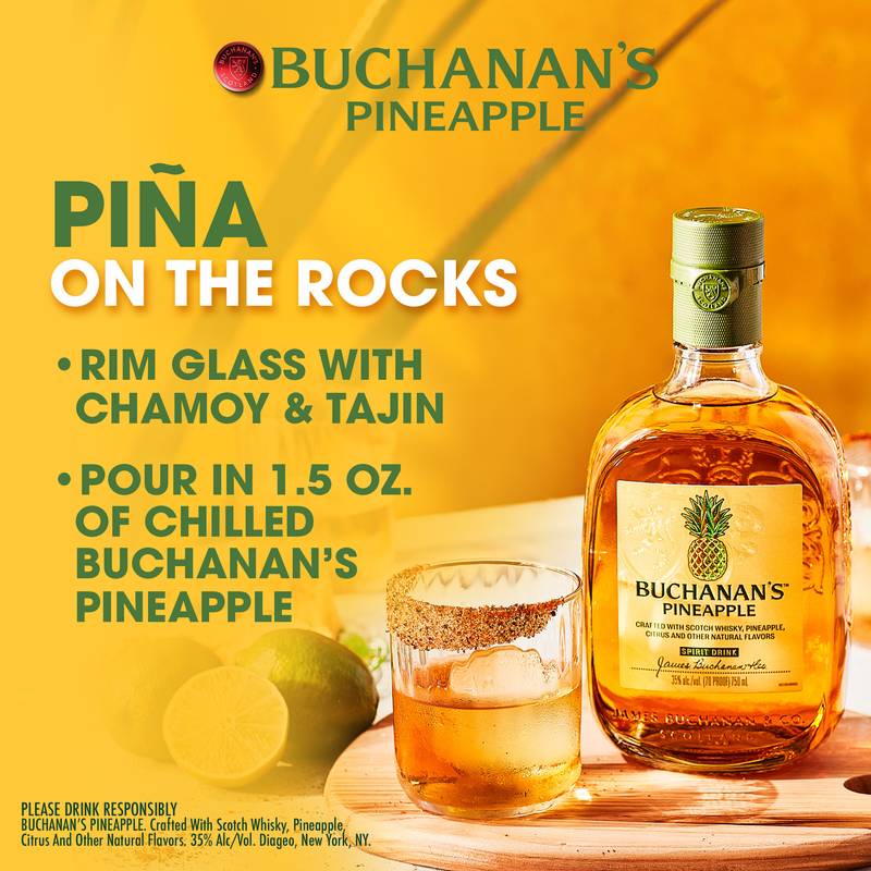 Buchanan's Pineapple 750 ml (70 Proof) Buchanan's – BevMo!