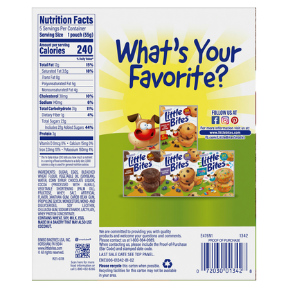 Entenmann's Little Bites Fudge Brownies 4ct