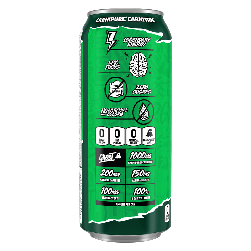 GHOST Energy Zero Sugar 7UP Lemon-Lime 16oz Can