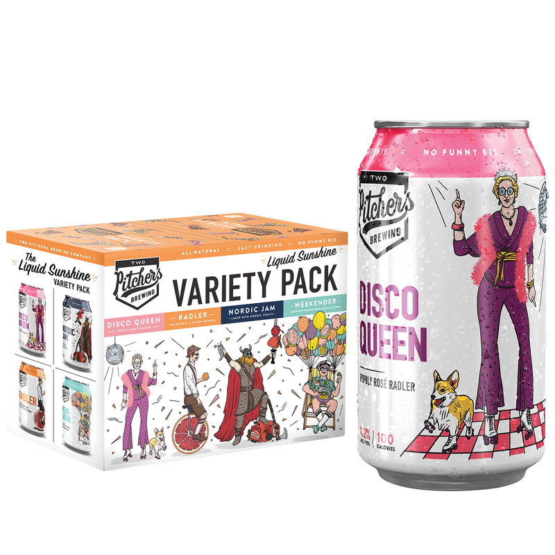 Two Pitchers Liquid Sunshine Variety Pack 12pk 12oz Cans