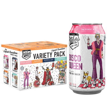 Two Pitchers Liquid Sunshine Variety Pack 12pk 12oz Cans