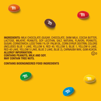 M&M's Peanut Milk Chocolate Candies 10.7oz