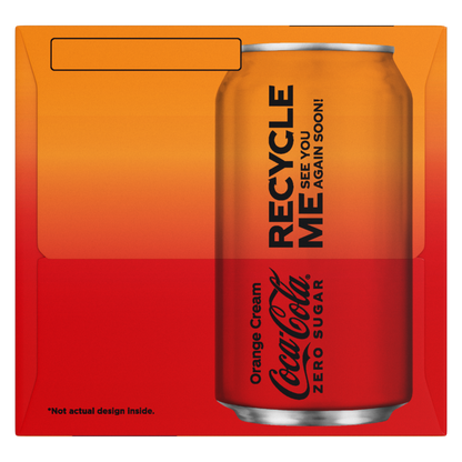 Coca-Cola Orange Cream Zero Sugar 12pk 12oz Can