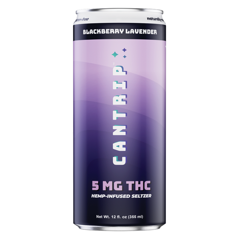 Cantrip Blackberry Lavender 5mg THC Seltzer 4pk 12oz Can
