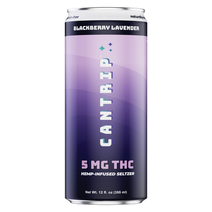 Cantrip Blackberry Lavender 5mg THC Seltzer 4pk 12oz Can