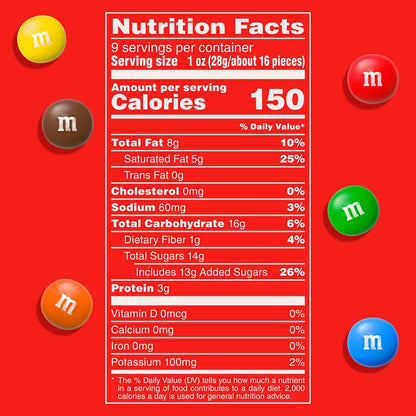 M&M'S Peanut Butter Milk Chocolate Candy, Sharing Size, 9 oz Bag